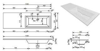 Раковина для мебели Style Line  Эстет Даллас СС-00002301